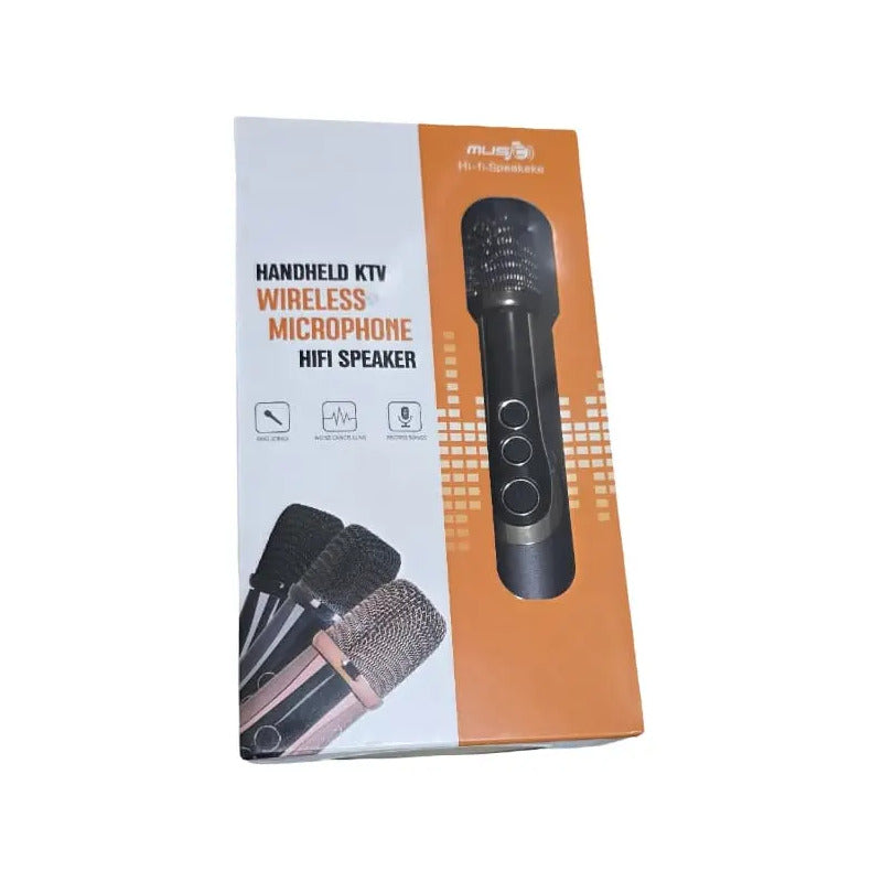 Microfono Inalambrico Recargable Receptor Gris Oscuro