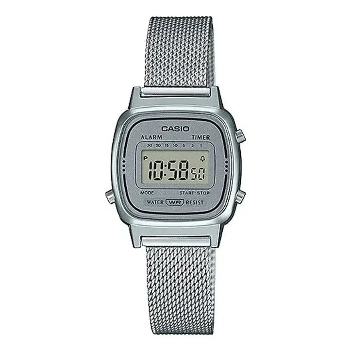 Reloj Casio Digital Dama / La-670wem-7 Plateado