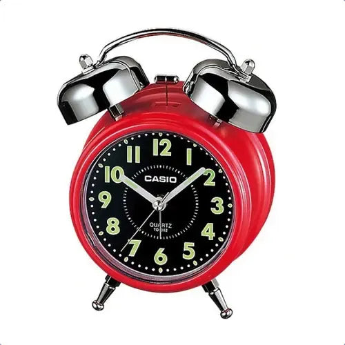 Despertador Digital Casio Vintage Tq362 Reloj Alarma Campana Color Rojo
