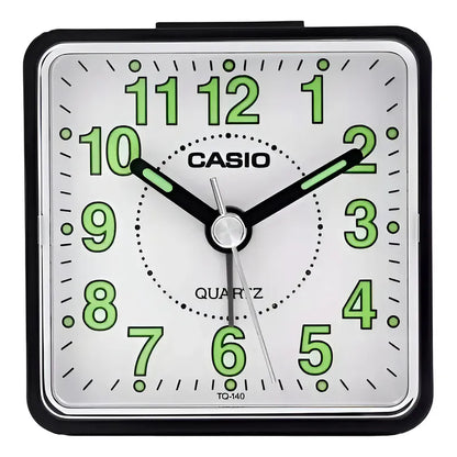 Reloj Despertador Casio Tq-140-1bdf Numeros Grandes Analogo Luz Color Negro/blanco