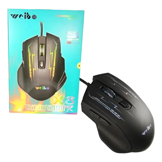 Mouse Gaming X8 Genérico Negro