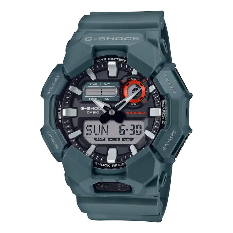 Reloj G-shock Ga-010-2a Carbono/resina Hombre Azul Verde Oscuro