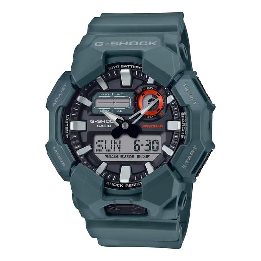 Reloj G-shock Ga-010-2a Carbono/resina Hombre Azul Verde Oscuro