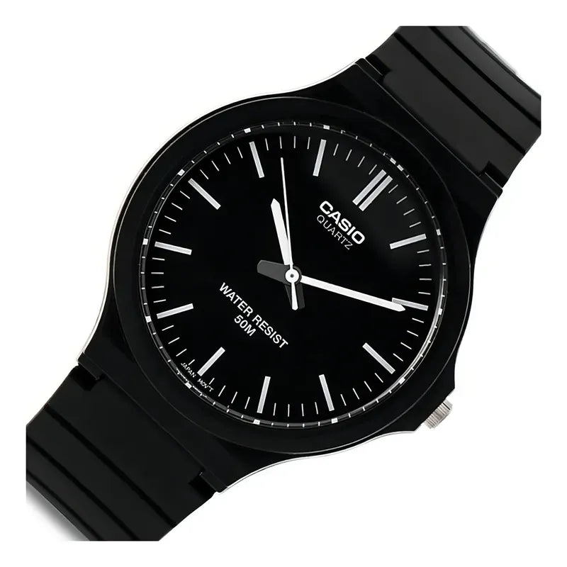 Reloj Pulsera Casio Mw-240-1ev Con Correa De Resina Color Negro