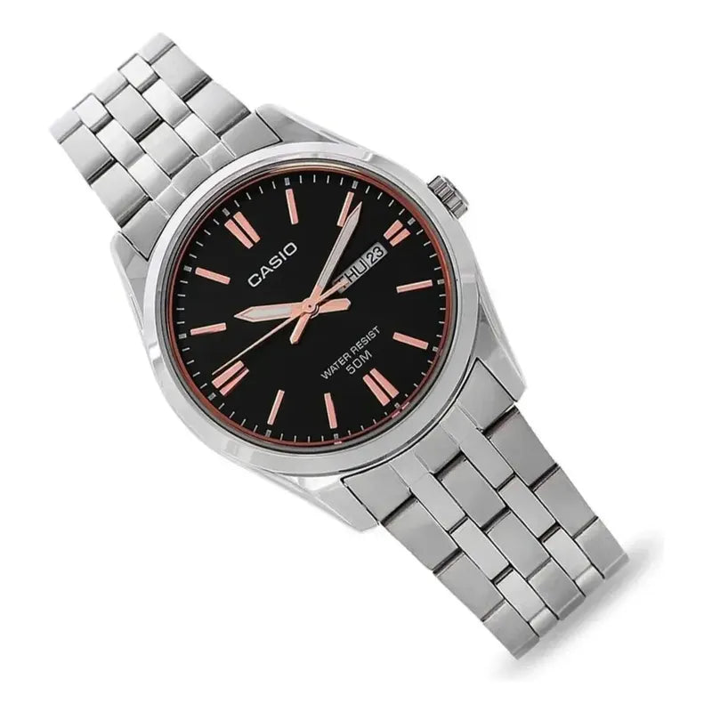 Reloj Casio Mujer Ltp-1335d-1a2vdf Plateado Oro Rosa