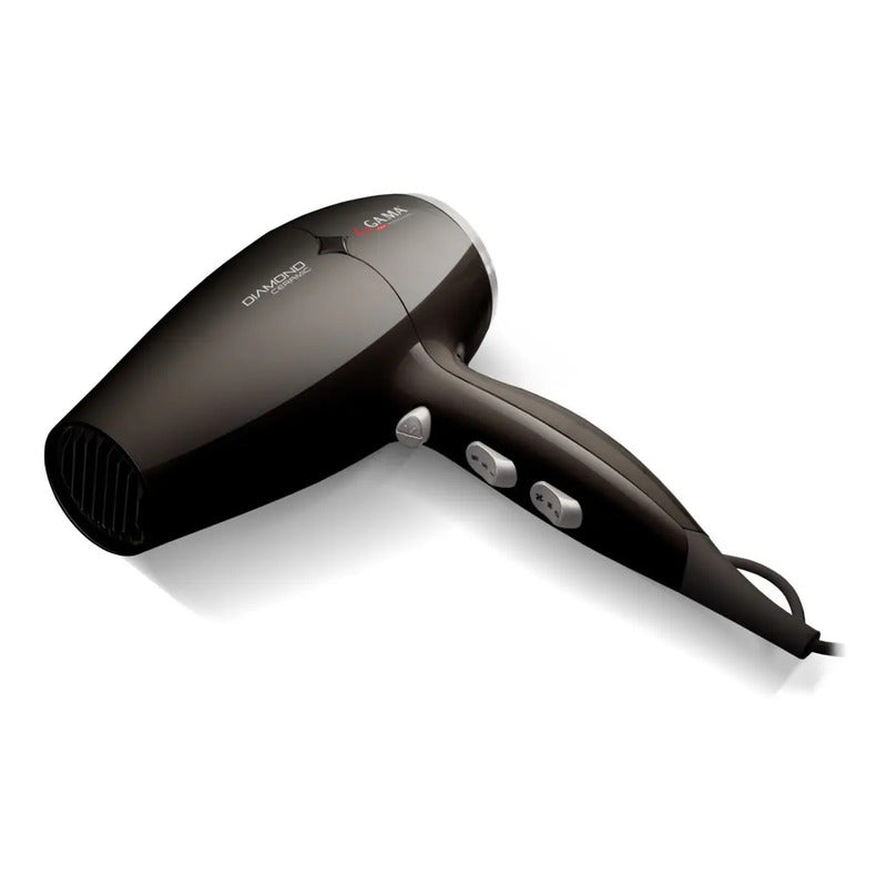 Secador De Pelo Gama Diamond St Bk 220 Ion 2300 Watts Color  Negro