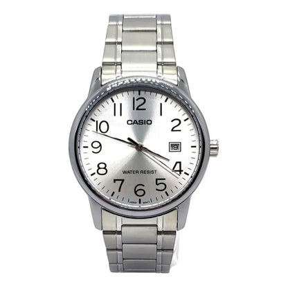 Reloj Pulsera Casio Mtp-v002d-7b Con Correa De Acero Inoxidable Color Plateado Para Hombre