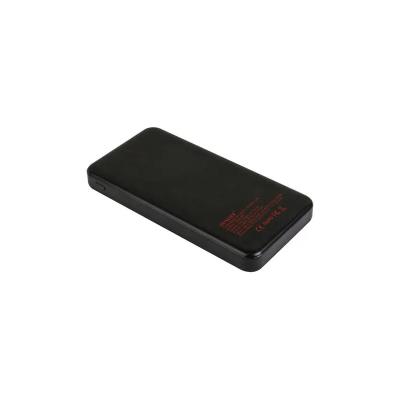 Cargador Portátil Aiwa 10.000 Usb 4 En 1 Universal   Negro Negro