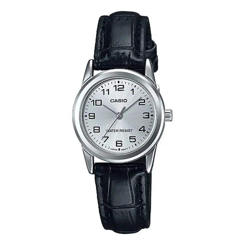 Reloj Casio Dama Ltp-v001l-7b Negro Plateado