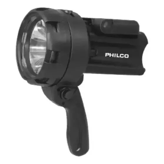 Foco Recargable Philco 1 Led Fj Linterna Negro Luz Blanco