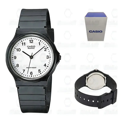 Reloj Casio Mq-24-7b Analógico Unisex De Resina Con Fondo Blanco