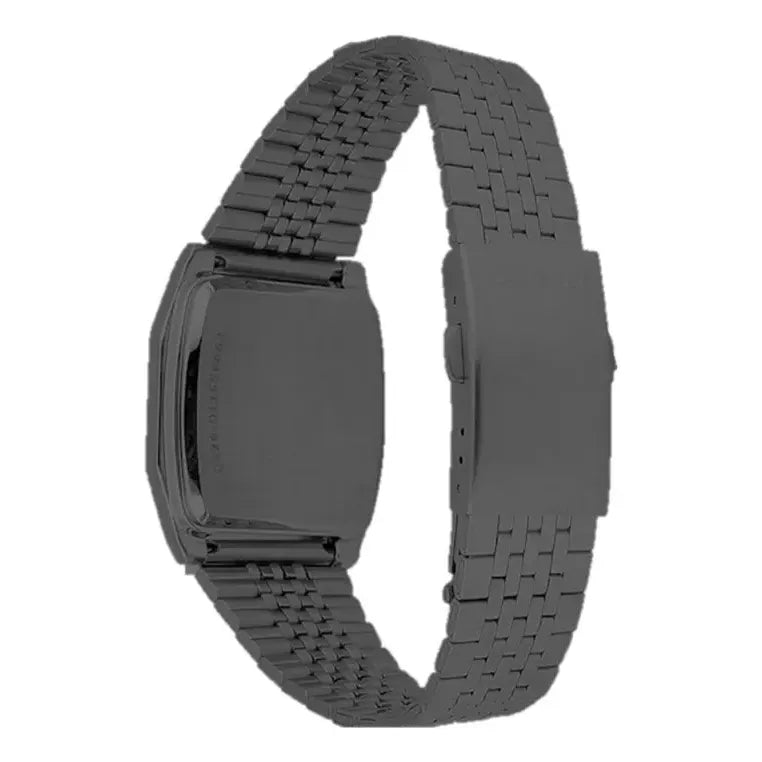 Reloj Digital Casio A1100b-1df Para Adultos Con Correa De Acero Inoxidable Negro