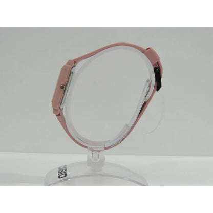 Reloj Casio Analógico Para Mujer Con Malla De Resina Rosa Pastel