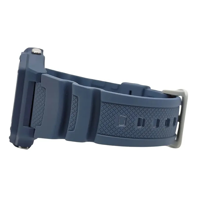 Reloj Pulsera Digital Casio W-218hc-2a Con Correa De Resina Color Celeste Gris W-218hc-2a
