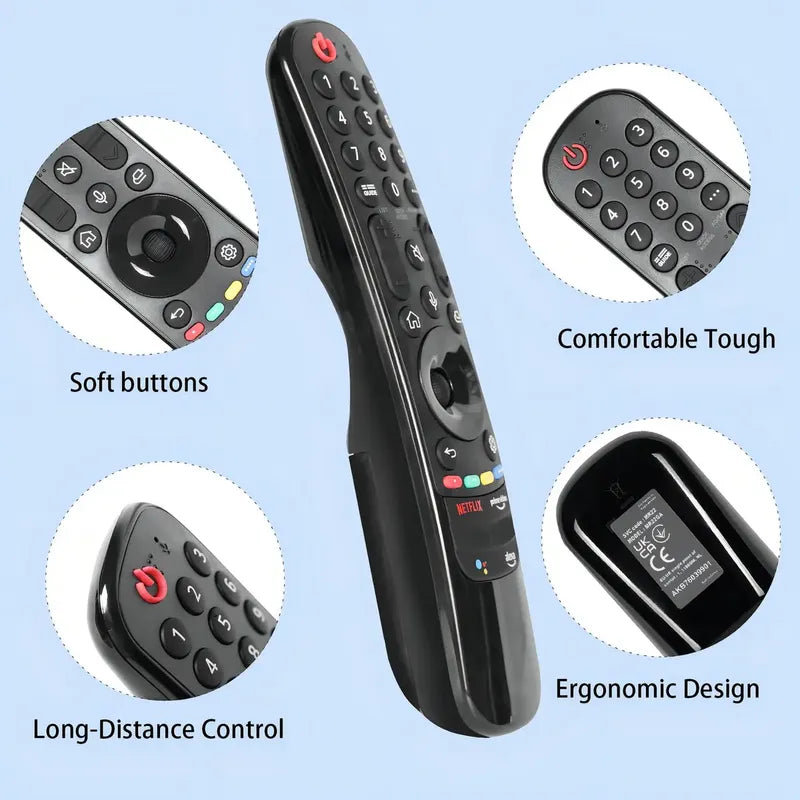 Control Remoto Para Smart Tv Con Voz, Netflix Y Accesos Directos