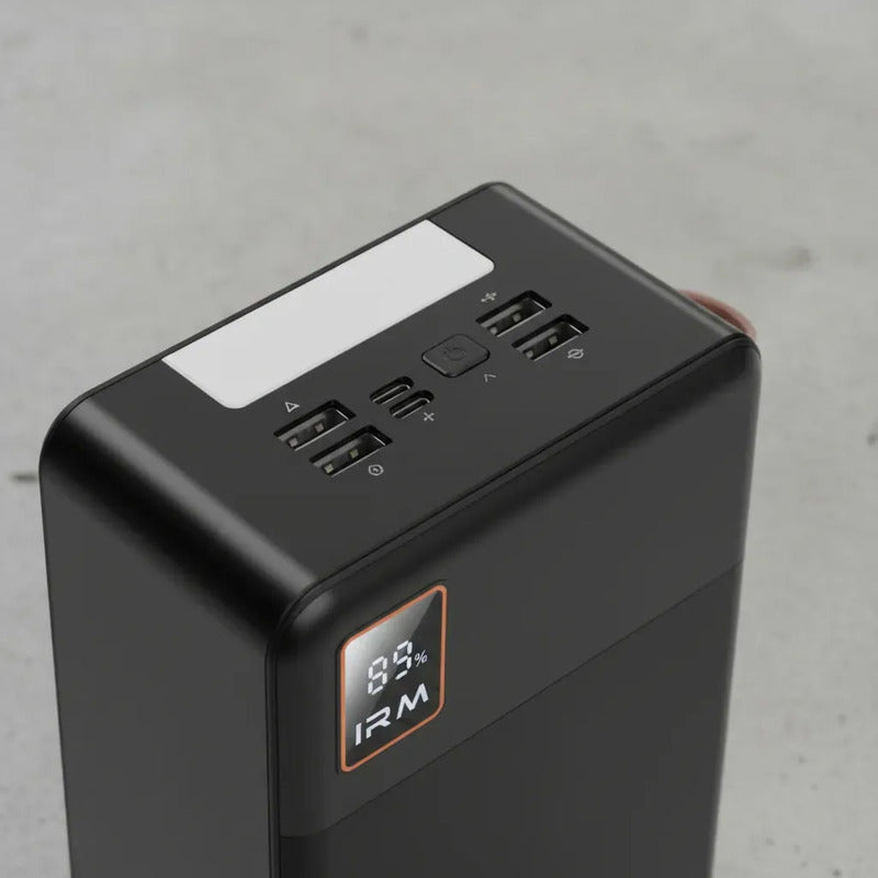 Banco De Energía De Alta Capacidad 80000mah Linterna Ir53 Negro