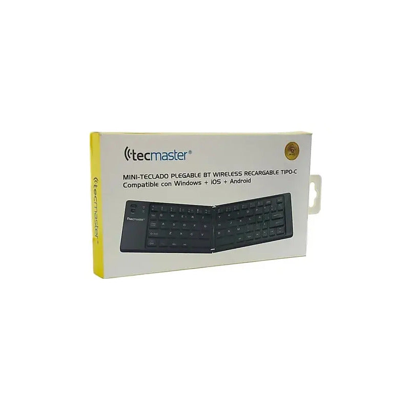 Teclado Mini Inalámbrico Bluetooth Tecmaster Tm-100563 Negro Negro Español