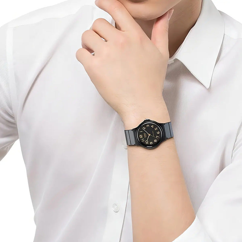 Reloj Pulsera Casio Mq-24-1bl Con Correa De Resina Color Negro