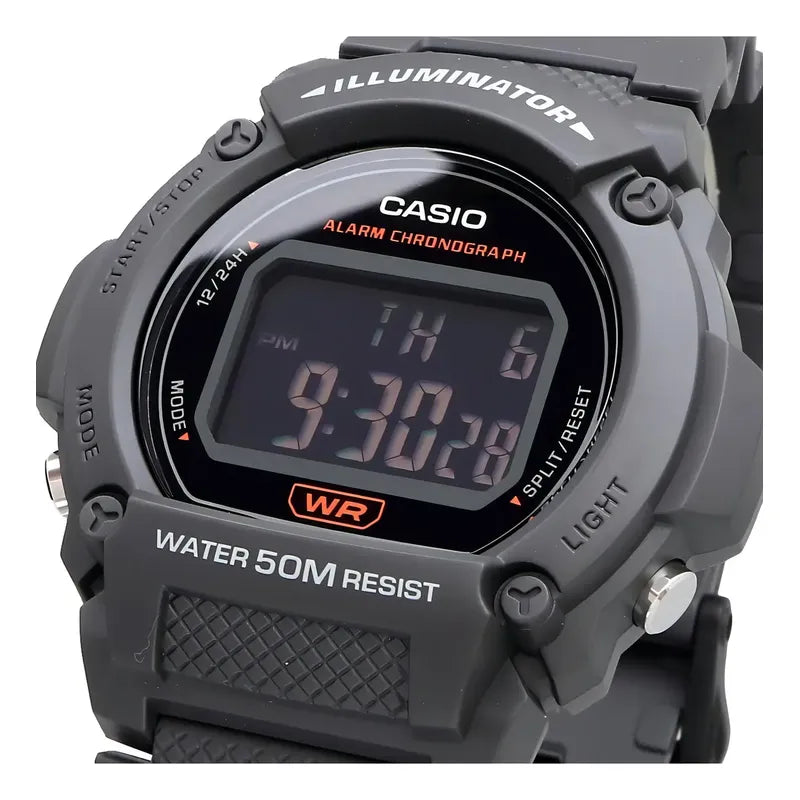 Casio Standard W-219h-8bv Casio Hombre (cód: 24585641) Grafito Negro