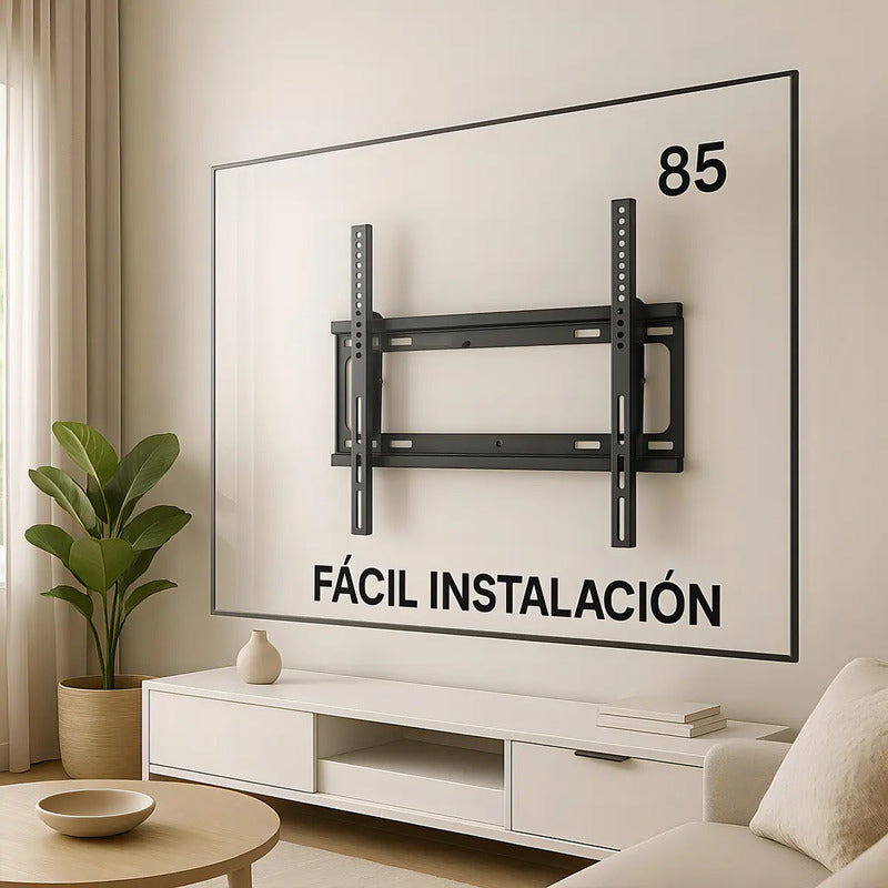 Soporte Tv Fijo Starx Pared 40-85 Pulgadas Vesa 600x400 Negro