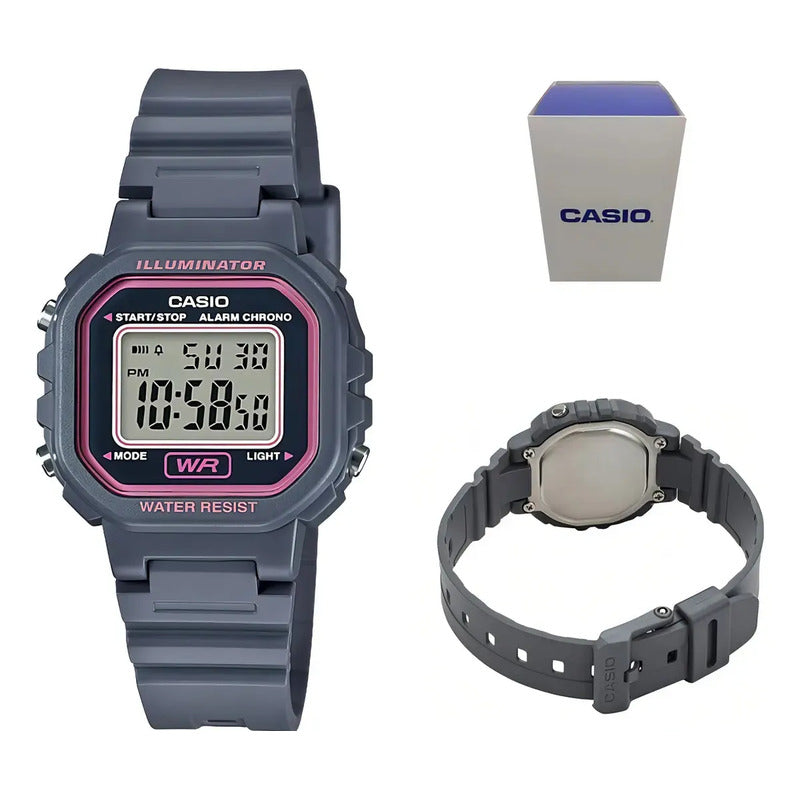 Reloj Casio La-20wh-8a Rosa Dama Digital Correa Full La-20wh-8adf