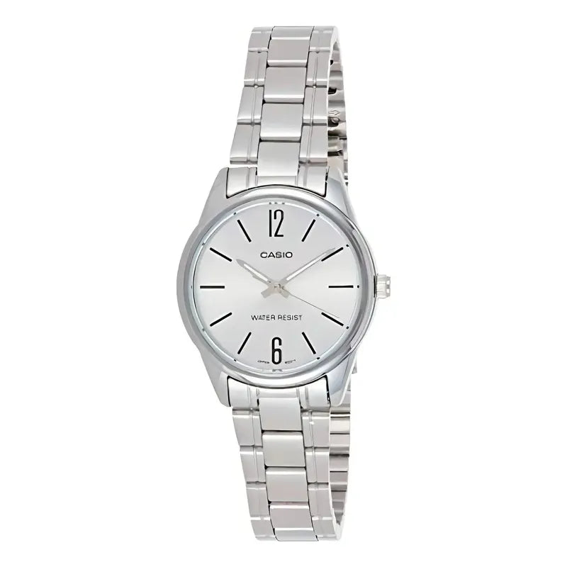 Reloj Mujer Casio Ltp-v005d-7b Ag Of Local Barrio Belgrano Plateado