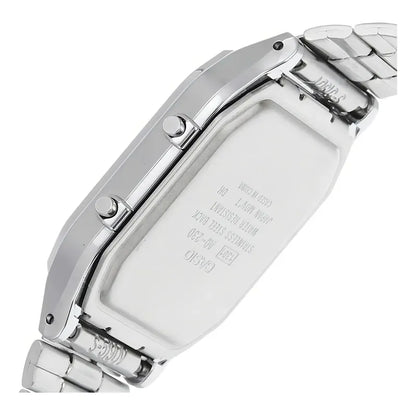 Reloj Casio Hombre Aq-230a-7d Wr Agente Oficial Caba Plateado Blanco