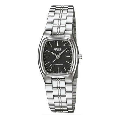 Reloj Casio Mujer Ltp-1169d-1ardf Plateado Negro