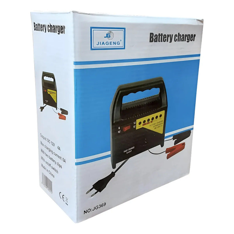 Cargador De Batería 6v/12v 6 Amperios Para Autos Motos