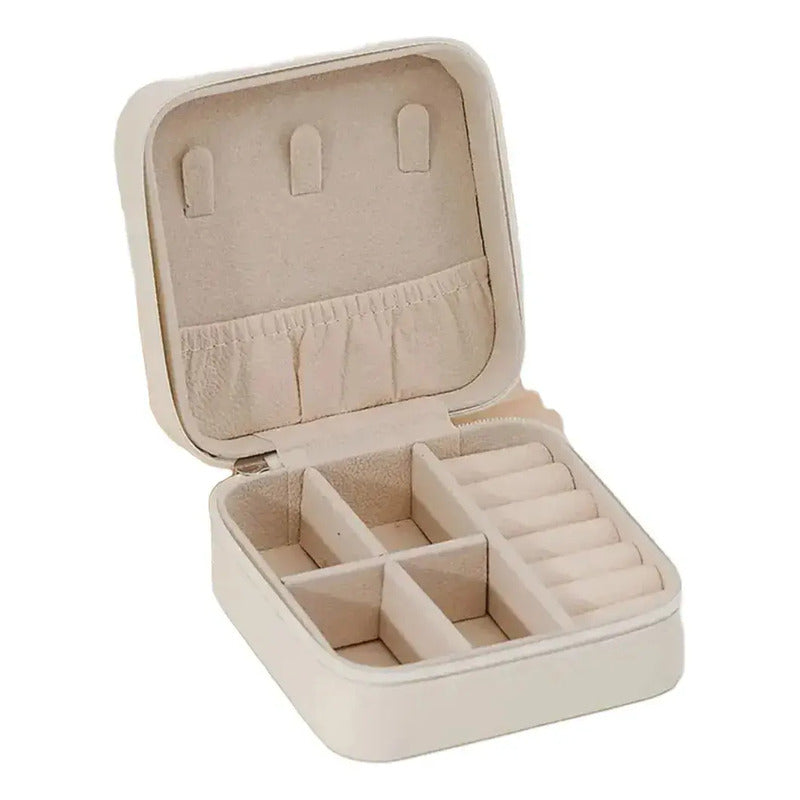 Joyero Portátil Genérico - Estuche Para Joyas 1 Unidad Beige
