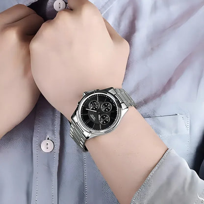 Reloj Casio Hombre Mtp-1375d-1avdf Plateado Negro