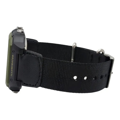 Reloj Pulsera Digital Casio Ae-1200whb-1b Con Correa De Tela Color Negro - Bisel Verde