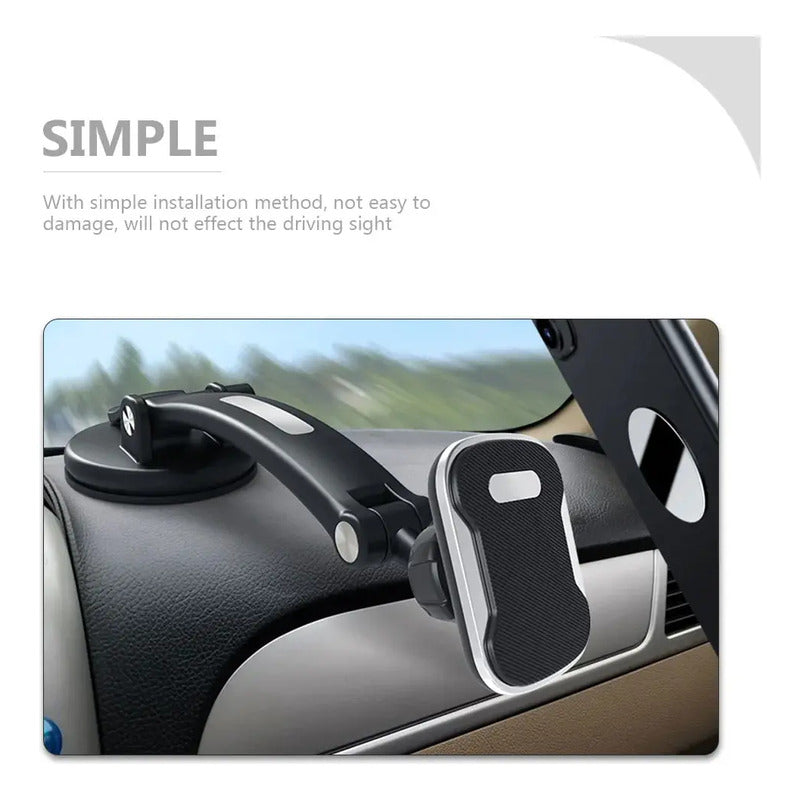 Soporte De Celular Para Auto Con Ventosa Negro