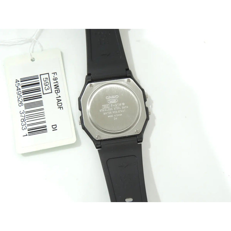 Reloj Casio F-91wb-1adf Cuarzo Unisex Negro Digital