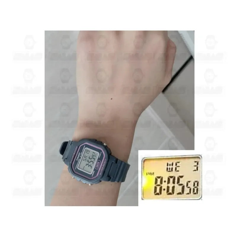 Reloj Casio La-20wh-8a Rosa Dama Digital Correa Full La-20wh-8adf