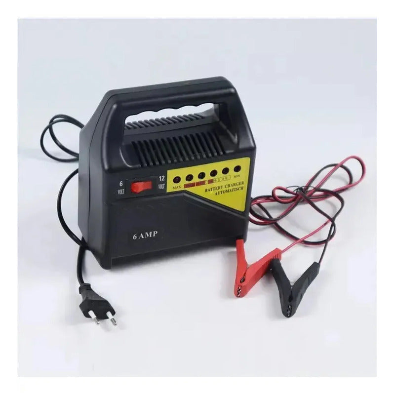 Cargador De Batería 6v/12v 6 Amperios Para Autos Motos