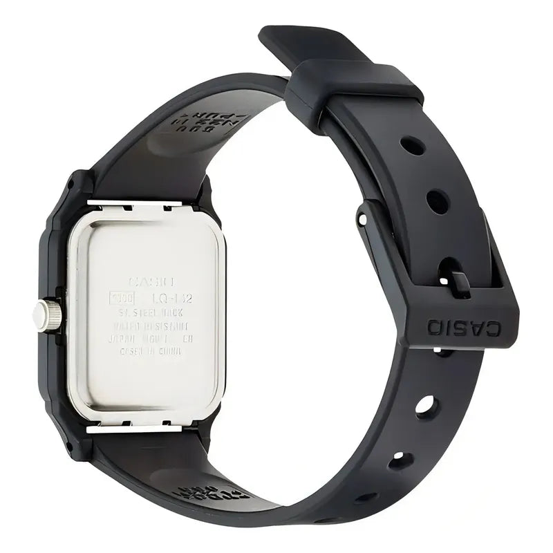 Reloj Casio Clásico Para Mujer, Con Correa Negra Y Fondo Blanco Negro