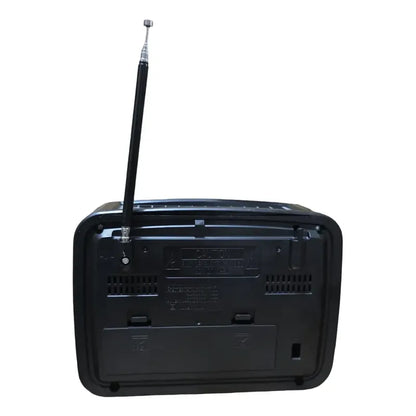 Rádio Portátil Retrô Vintage Am Fm Bluetooth Usb Rx-bt455s Marron Con Rojo