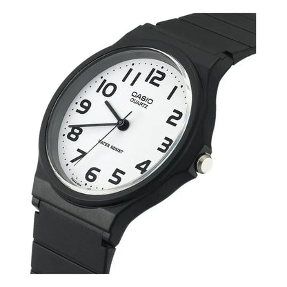 Reloj Pulsera Casio Mq-24-7b2 Con Correa De Resina Color Negro - Fondo Blanco