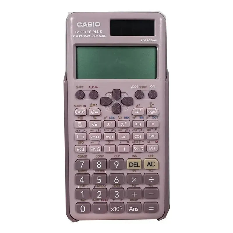 Calculadora Casio Fx-991es Plus Tapa Plástica Color Rosado