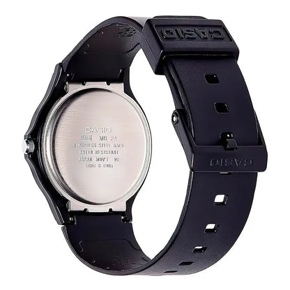 Reloj Casio Mq-24-7e Analógico De Resina Con Malla Negra Negro Blanco