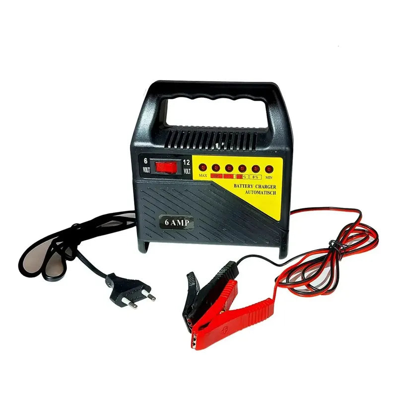 Cargador De Batería 6v/12v 6 Amperios Para Autos Motos