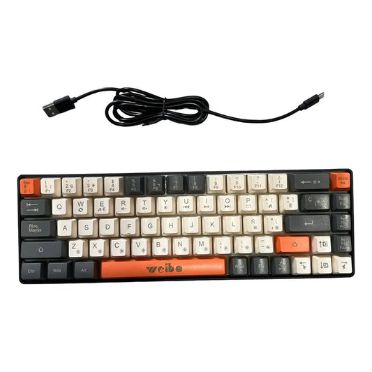 Teclado Usb Gamer Con Iluminación Negro Español Latinoamérica