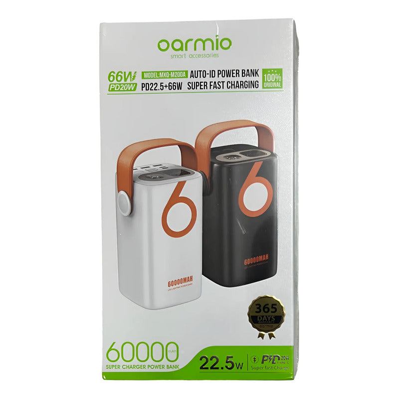 Powerbank 60.000 Mah Carga Rápida Oarmio Negro
