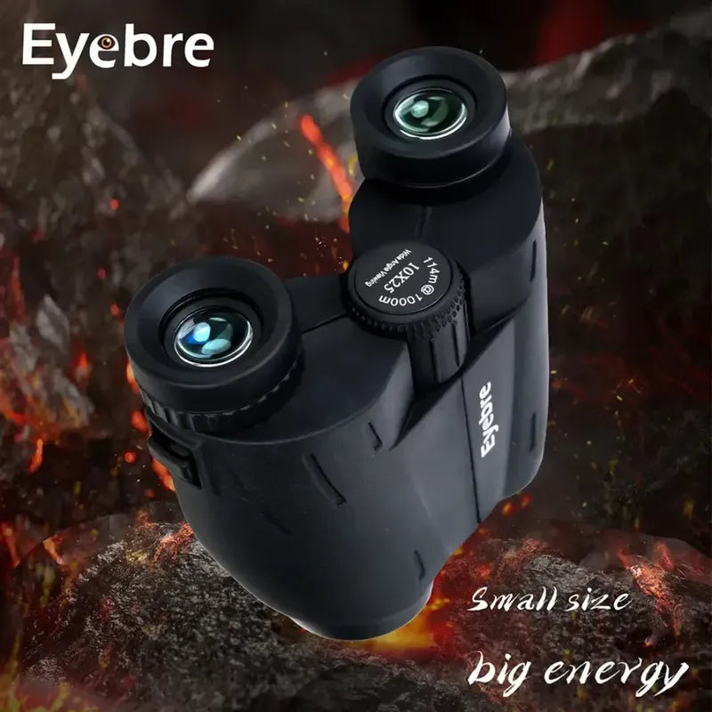 Binocular Largo Alcance 10x25 Aumento 10x Eyebre 14072 Negro