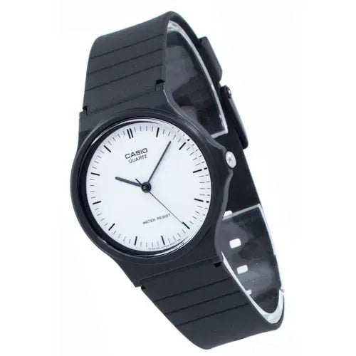 Reloj Casio Mq-24-7e Analógico De Resina Con Malla Negra Negro Blanco
