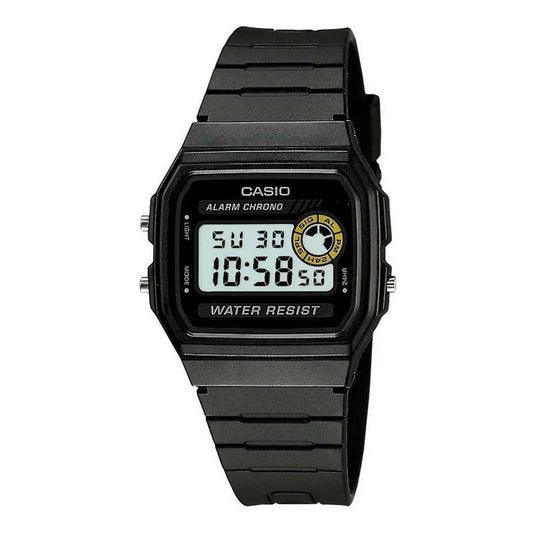 Reloj Casio F-94wa-8d Negro Cuadrado Digital Vintage Preto Celeste