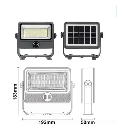 Reflector Irm 13926 100w Luz Potente Exterior Portable Negro Blanco