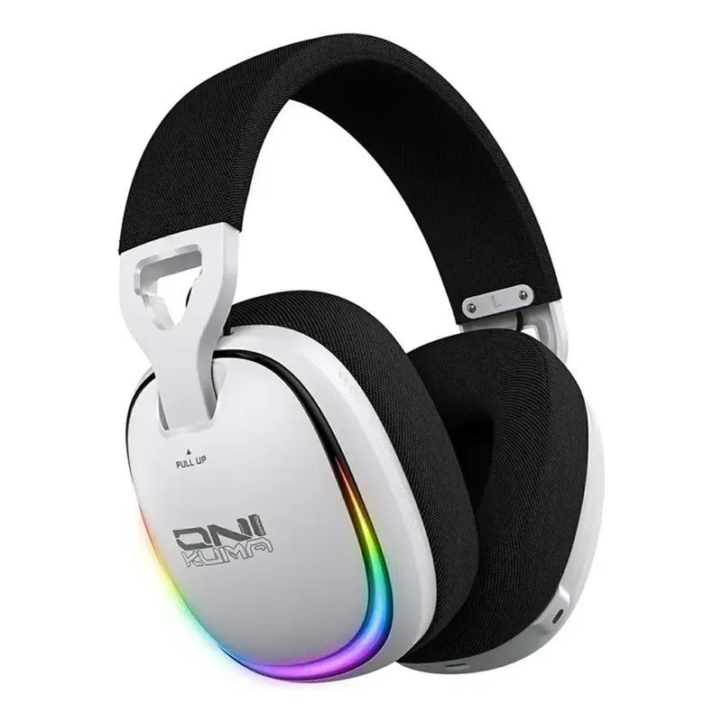 Auriculares Gaming Gt805 Inalámbricos ,4 Modos 2 En 1 Dongle Blanco