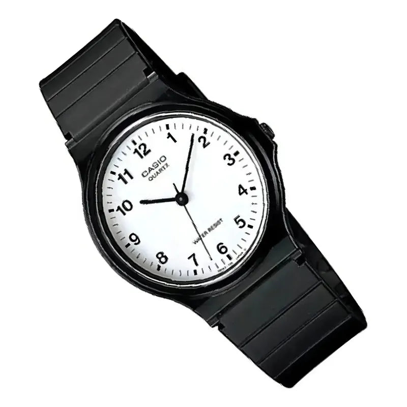 Reloj Casio Mq-24-7b Analógico Unisex De Resina Con Fondo Blanco